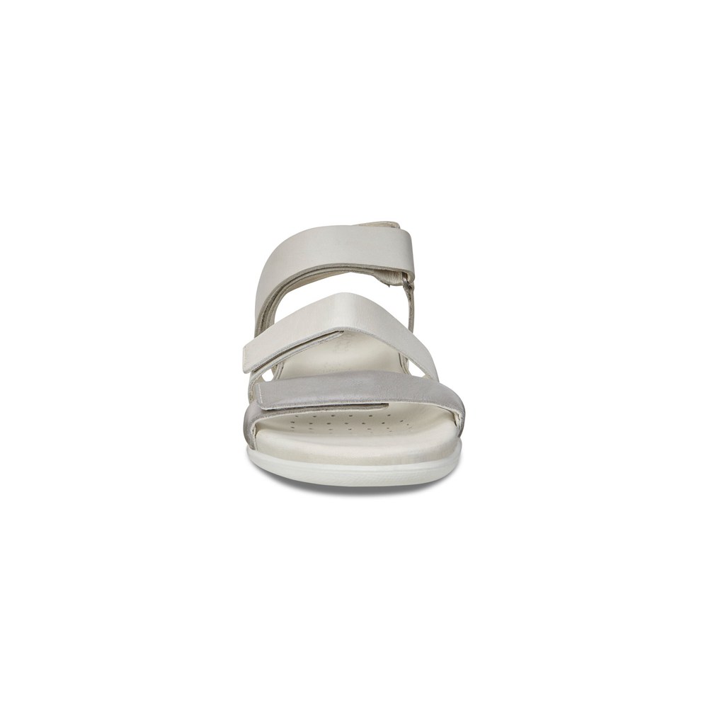 Sandalias Mujer - ECCO Flash Flat - Blancos/Plateados - PLC208761